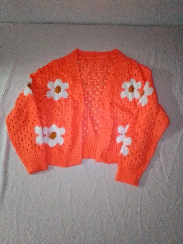 Vintage Flower Cardigan - Little Girls
