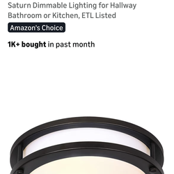 Flush mounted light a s Ceiling Fan