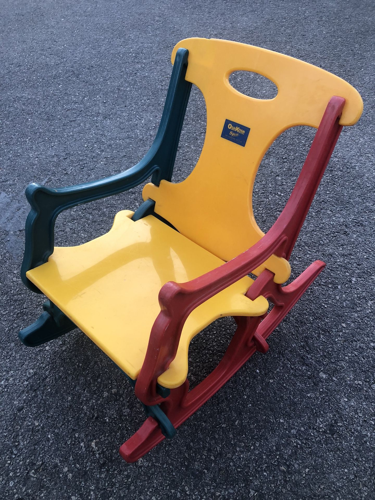 Vintage Osh Kosh B’gosh Childs Puzzle Rocking Chair