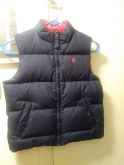 Boys winter reversable polo vest