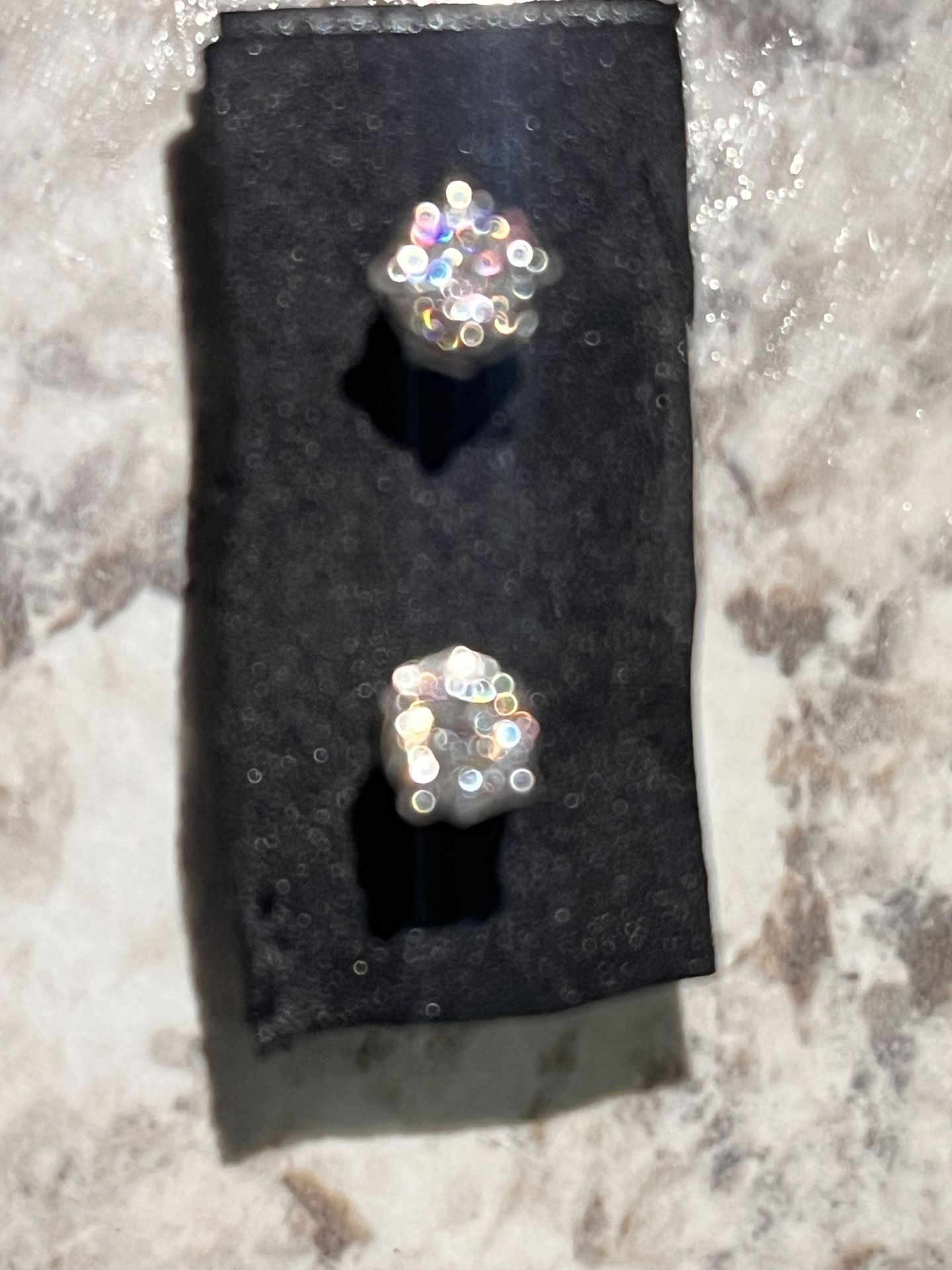 VRAI Solitaire Stud Diamond Earrings 14k White 1/4ct Round Brilliant