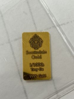 1/100oz Scottsdale Gold Bar