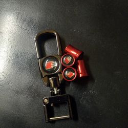 Audi Keychain And Tire Air Caps