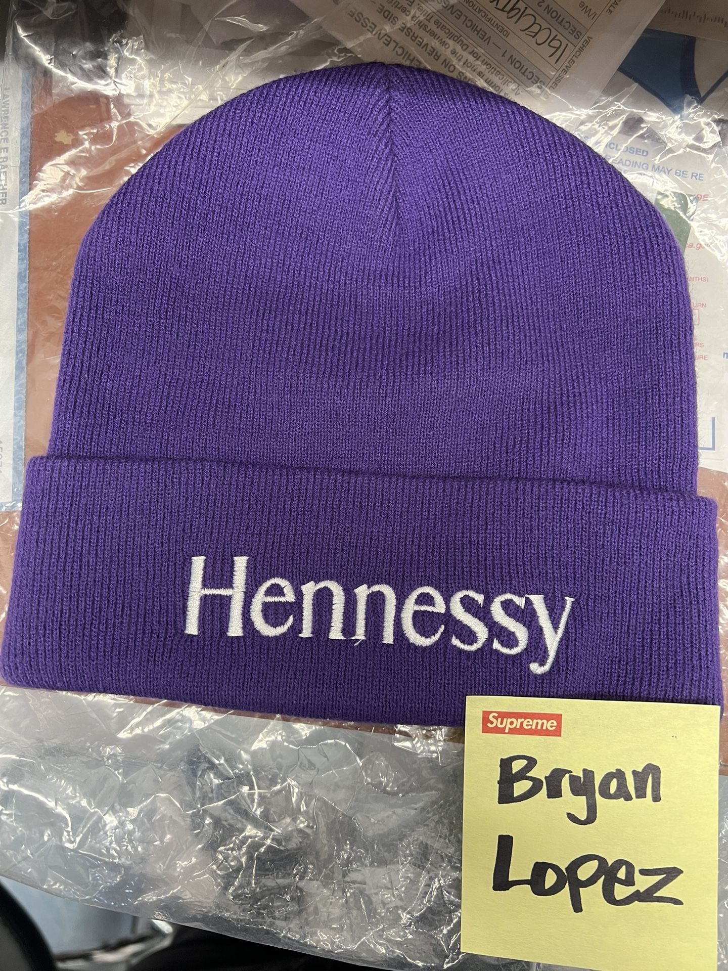 F/W 11 Supreme Hennessy Purple Beanie