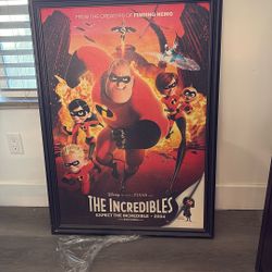 The Incredibles Original DS Movie Poster 2004.  42 X 30