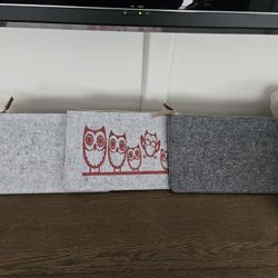 New Firm Felt Storage Pouches. Each
