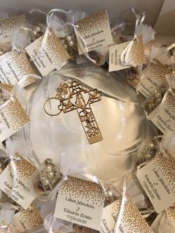 12 Party Party Favors plus tags - 12 Recuerdos para Cualquier ocasión más etiqueta