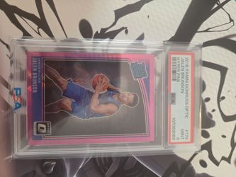 2018 panini donruss optic jalen brunson hyper pink rookie psa 9 MVP