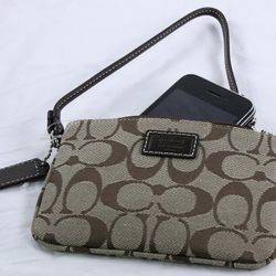 Coach Signature Skinny Wristlet