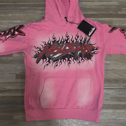 Hellstar Hoodie Pink Washed 