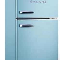 Retro Mini Fridge Freezer 