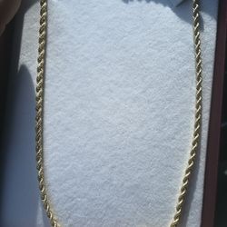 Brand New 14kt Gold Rope Chain 23 Inches