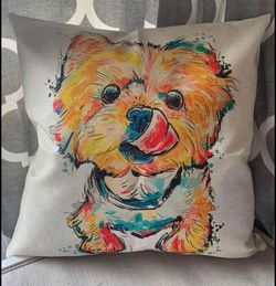Dog pillow cover