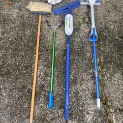 Floor Cleaning Bundle – Bona Spray Mop, Quickie Mop, Swiffer & Broom