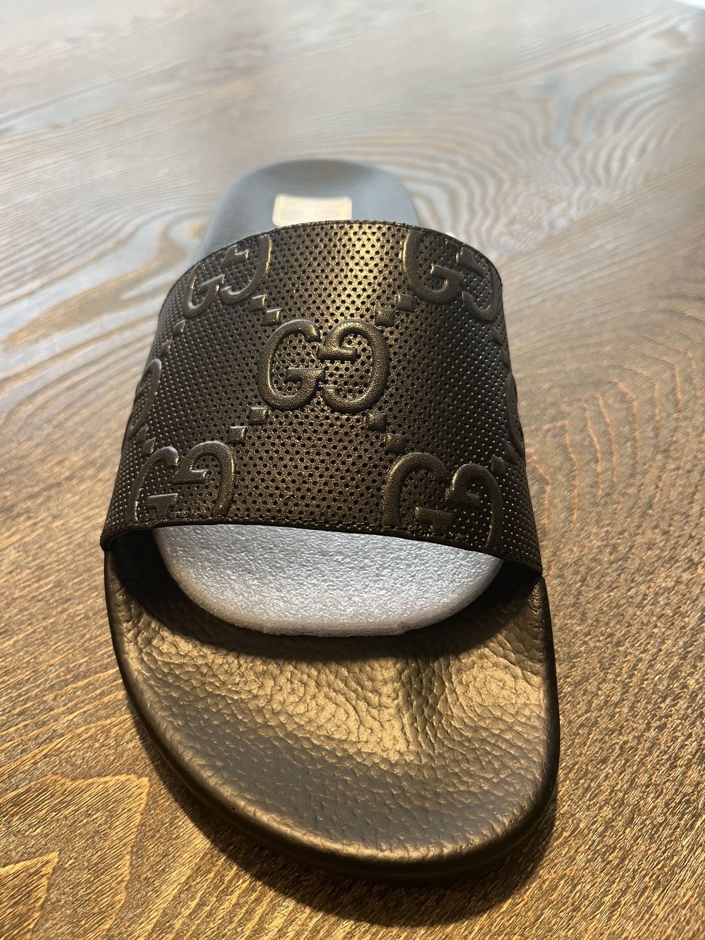 New MEN'S GUCCI GG SLIDE SANDAL Size 10