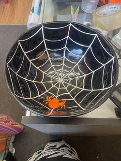 Halloween new spider web bowl