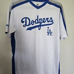MLB Los Angeles Dodgers White Adult Stitches Jersey Shirt Size M