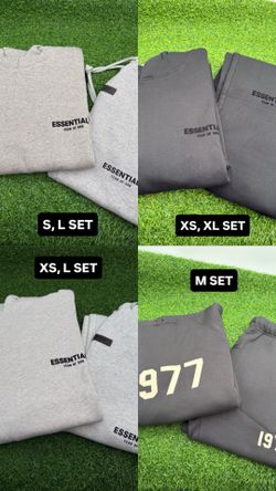 Essentials Fear Of God Sizes XXS, XS, S, M, L, XL