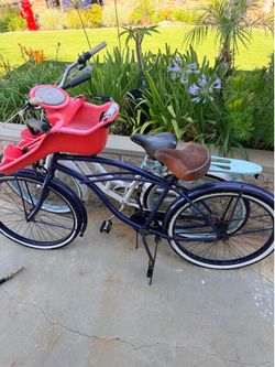 2 cruisers bikes