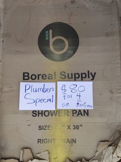 Shower pan and misc fittings