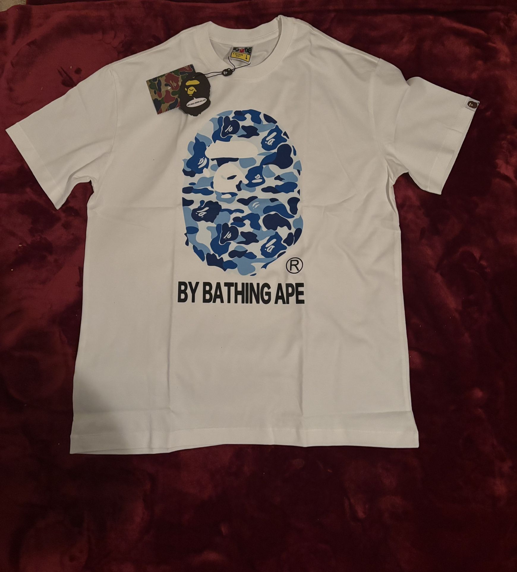 White bape tee