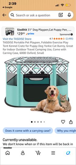 Portable Foldable Pet Playpen
