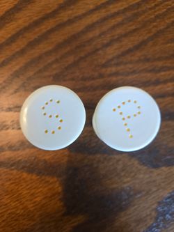 Ivory ? Vintage salt and pepper shakers