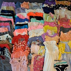 81 Items Of Size 4T Girl's Summer Clothes