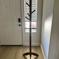 Wooden Coat Rack - 67” Tall