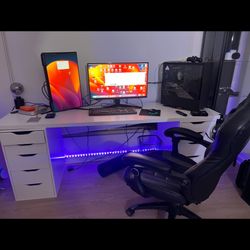 Gaming PC Plus Monitors And Dual Monitor Stand $900 INSANE DEAL.  NZXT PRE BUILT GAMING PC And Monitors 