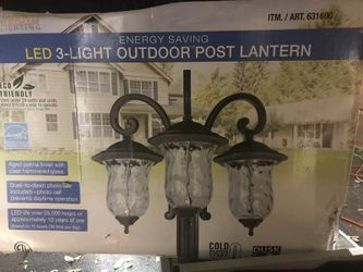 Outdoor post led lamp