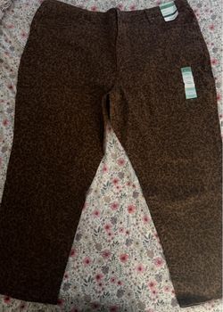 Terra & Sky Leopard Print Straight Leg Jeans