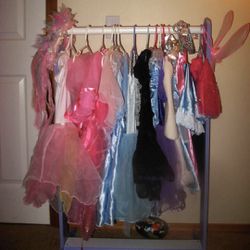 Kids Clothing Rack For Barbie Dresses