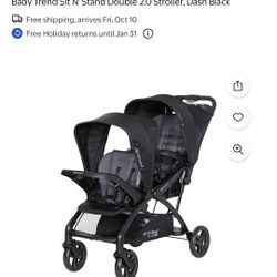 Sit And Stand Double Stroller Teal