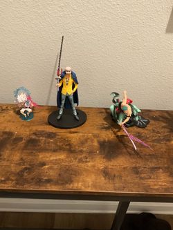 Three Piece Anime Action Figures Lot