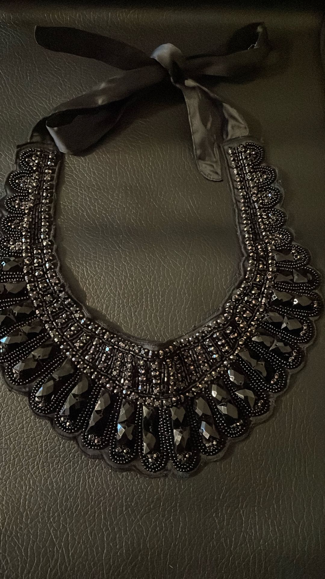 Black Rhinestones Appliqué