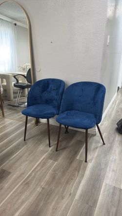 Beautiful dark blue chairs