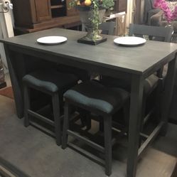 Dining Table , 2 Chairs, 2 Stools $599.99