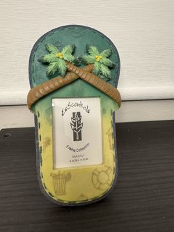 Picture Frame - Summer Palm Trees Flip Flop Sandal