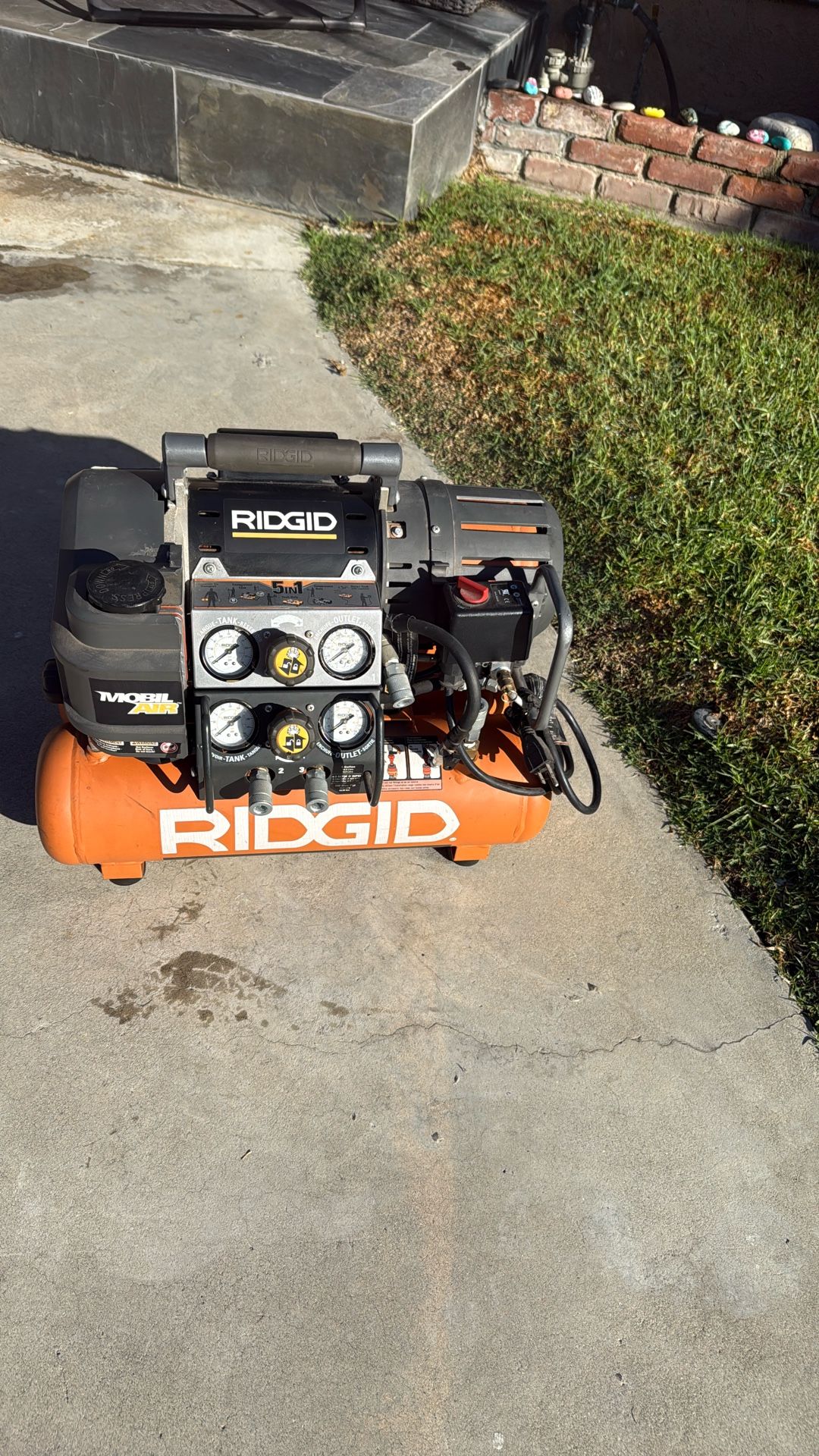 Ridgid 5 in 1 air compressor for sale