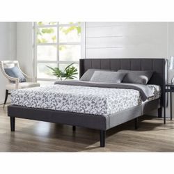 king size frame, mattress not included
