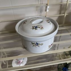 Vintage BIA Cordon Bleu Versailles Covered Casserole Dish With Lid