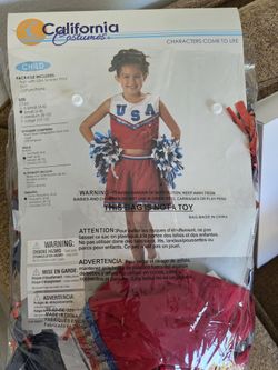 Patriotic Cheerleader Child Costume