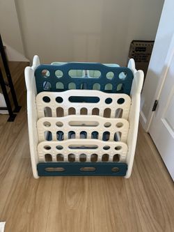 Montessori Book Shelf And Desk With Stool