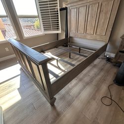 Queen Sized Bed Frame (Jerome’s) + Box spring