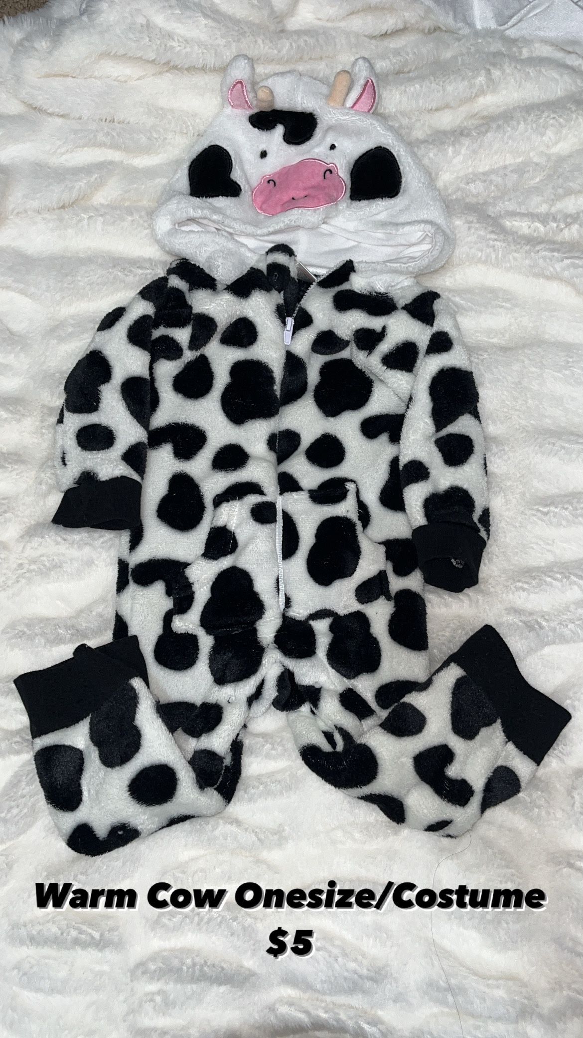 Baby Cow costume Onesie Size 12-18 Months 