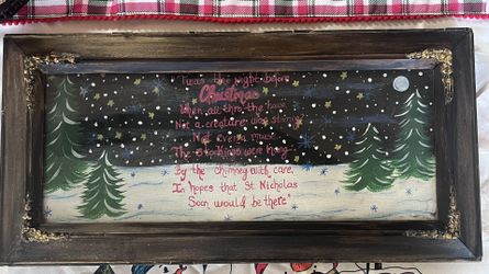 Custom Hand Painted Antique Christmas Art