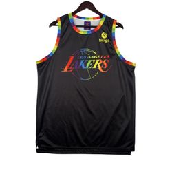 Los Angeles Lakers Pride Jersey 2022 Pride Night Mens NBA LGBTQIA+ SZ MEDIUM 