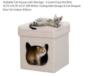 Foldable cat house