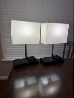 2 lamps - 17” tall, 9.75” wide